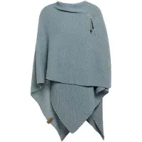 Knit Factory Jazz Omslagvest - Stone Green - One Size