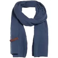 Knit Factory Liv Sjaal - Jeans - 200x40 cm