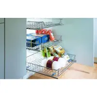 Kesseböhmer uittrekkorf kast 50 kleur zilver grijs 7458