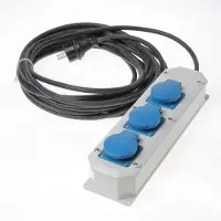 Bouwsales Hateha Verdeelblok 2p + a 3 delig 10 meter kabel