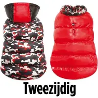 Croci Red Camou gevoerde jas, 10 cm - 9 gram