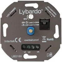Lybardo ITEC 0-175W LED Dimmer - Fase Afsnijding - Universeel