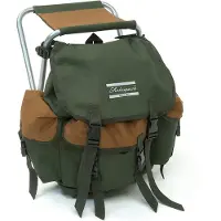 Shakespeare Folding Stool With Back Pack Chair Groen,Bruin