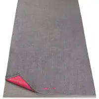 Gaiam Yogahanddoek - Gaiam Grippy Mat Towel - Grijs/Roze