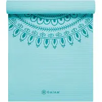 Gaiam - 6 mm Premium Yoga Mat - Yogamat 61 x 173 x 0,6 cm, blauw