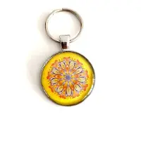 LYSEL Handmade Sleutelhanger Mandala Vertrouwen