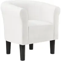 En.casa Fauteuil schelpen fauteuil - wit