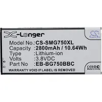 123accu Samsung EB-BG750BBC / EB-BG750BBE accu (2800 mAh, huismerk)