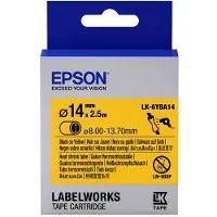 Epson LK-6YBA14 krimpkous zwart op geel 14 mm (origineel)
