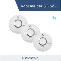 Fireangel 3 pack - Rookmelder ST-622 - 10 jaar batterij