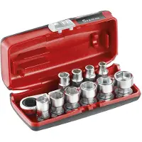 Facom Dopsleutelset 1/4" 11 stuks (1/4", 7 mm, 6 mm, 5,5 mm, 14 mm, 13 mm, 12 mm, 11 mm, 10 mm, 9 mm, 8 mm)