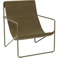 Ferm Living Desert Ligstoel Olijfgroen / - Loungefauteuils Gerecycled Pet Olive - 1104263885