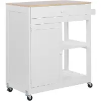 Beliani TRAPANI - Keukentrolley - Wit - MDF