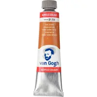 Van Gogh Acrylverf Bruin - Acrylpaint - 234 Sienna Naturel - Acrylic Verf Paint - Acrylaatverf - Bruine Hobbyverf - Watergedragen Verf - Sneldrogende Pigmentrijke Verf - 40ml