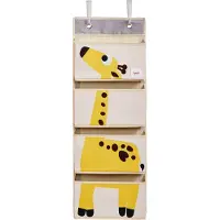 3 Sprouts - Hanging Wall Organizer - Yellow Giraffe