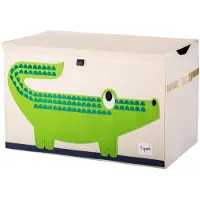 3 Sprouts Speelgoedkist - 3 SPROUTS - Krokodil - Beige - Multicolor - Kind