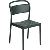 Muuto Linear Steel Side Chair stoel Dark green