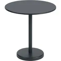 Muuto Linear stalen tafel Ø70 cm Black