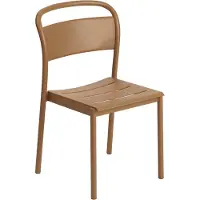 Muuto Linear Steel Side Chair stoel Burnt orange