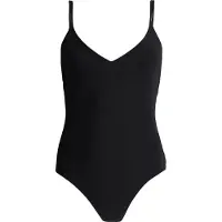 Barts Maat 36 - Solid V-Neck One Piece - black - Vrouwen