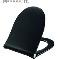 Pressalit Sway D closetzitting met deksel softclosing-quickrelease Zwart