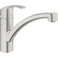 GROHE Eurosmart keukenkraan met lage uitloop supersteel