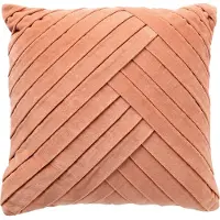 Dutch decor - GIDI - Kussenhoes 45x45 cm - velvet - effen kleur- Muted Clay - roze