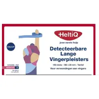 Heltiq 2x Vingerpleisters Detecteerbaar 180x20 Mm Textiel 100 Stuks