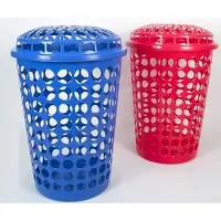 Edco Wasmand kunststof kleur blauw , inhoud 75 liter