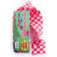 Pxp Crepe guirlande - slingers -- rood/wit geblokt