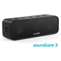 Anker soundcore 3 Bluetooth-luidspreker, stereo geluid, audio driver met titanium membraan, PartyCast, BassUp - Zwart
