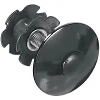 Ergotec Balhoofdplug one time 1 inch aluminium zwart