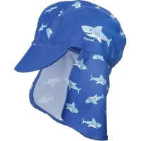 Playshoes Boys Uv-bescherming Zonnepetje Haai Marine | Maat: 49 cm