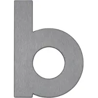 ALBERT LEUCHTEN Huisnummer - letter b HAUSNUMMER, alu / grijs / zink, Roestvrij staal, Wandlamp buiten