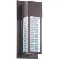 Kichler LED Wand Buitenlamp Sorel | 8W 3000K 560Lm 830 | IP44 | Dimbaar | Architectural Bronze