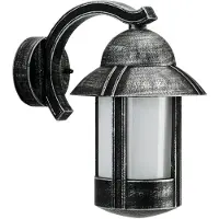 ALBERT LEUCHTEN Wandlamp buiten DURETTA, dimbaar, zwart, Aluminium, Landelijk, Wandlamp buiten