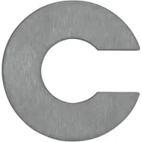 ALBERT LEUCHTEN Huisnummer - letter c HAUSNUMMER, alu / grijs / zink, Roestvrij staal, Wandlamp buiten