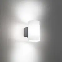 AILATI LED-wandlamp buiten Bianca, zwart, Kunststof, Modern, LED wandlamp buiten