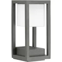 ALBERT LEUCHTEN LED-wandlamp buiten Wali, dimbaar, alu / grijs / zink, Aluminium, Modern, LED wandlamp buiten