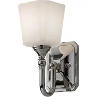 FEISS Wandlamp Concord, dimbaar, chroom / zilver, Badkamer, Glas, Wandlamp