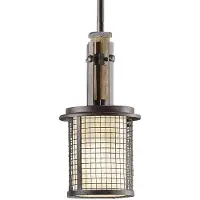 Kichler Elstead Ahrendale hanglamp, fitting E27, gietijzer