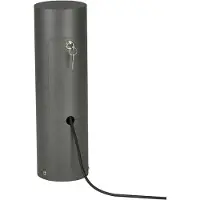 ALBERT LEUCHTEN Contactdooszuil 4411 1-voudig, IP54 afsluitbare deur, alu / grijs / zink, Aluminium