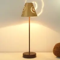 Holländer Tafellamp SCHNECKENHUT, messing / goud, Woon-/ Eetkamer, metaal, Modern, tafellamp