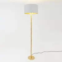 Holländer Vloerlamp Cancelliere Rotonda, messing / goud, Woon-/ Eetkamer, Textiel / Stof / Zijde, Design, vloerlamp