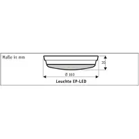 CasaFan ECO PLANO II LED aanbouw lamp voor ventilator, wit , ECO PLANO II, dimbare, Wit, Woonkamer, Glas, Modern