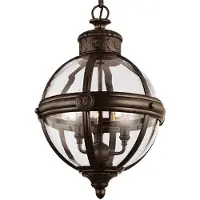 FEISS LED Kroonluchter | 3X E14 Max 60W | Dimbaar | British Bronze