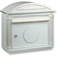 Burg wachter Burg-wächter Wandbrievenbus Venezia 1899 - Aluminium - Wit - 41,7x39x17 Cm