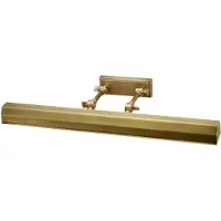 Elstead Lighting Schilderij verlichting Chawton L, oudmessing dimbaar, brons / oud-messing, Woon-/ Eetkamer, metaal, Wandlamp
