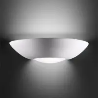 AUSTROLUX BY KOLARZ Wandlamp Casablanca, dimbaar, wit / opaal, Woon-/ Eetkamer, Keramiek, Modern, wandlamp