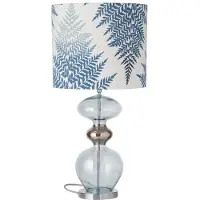 Ebb & Flow Futura Tafellamp Basis Silver | Topaz Blue|Platinum | Medium E27 IP20
